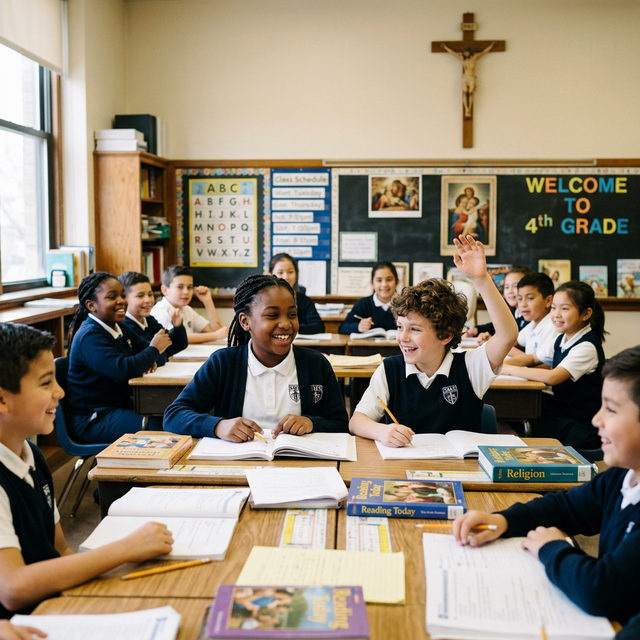 Catholic school children